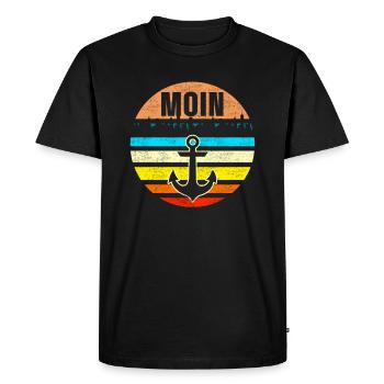 Vintage Moin Anker - T-shirt Premium bio Homme - noir - Devant - Nico (187cm)