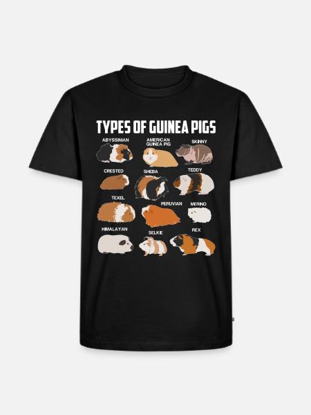 Guinea pig species - Men's Premium Organic T-Shirt - black
