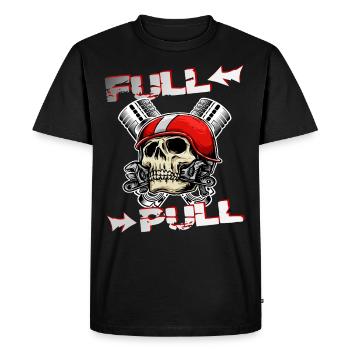 Tractor pulling - Men's Premium Organic T-Shirt - black - Front - Nico (187cm)