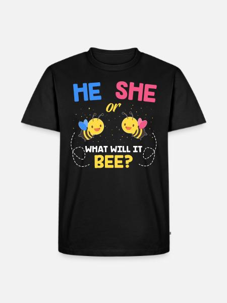 Il ou elle grossesse - T-shirt Premium bio Homme - noir