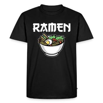 Ramen kawaii - T-shirt Premium bio Homme - noir - Devant - Nico (187cm)