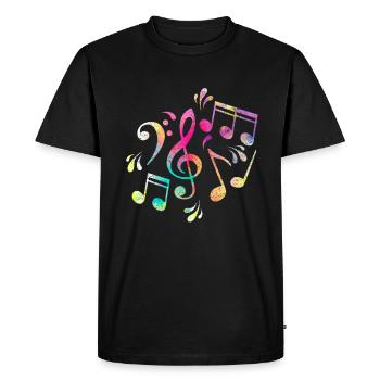 Partition - T-shirt Premium bio Homme - noir - Devant - Nico (187cm)