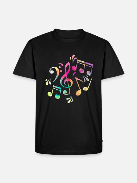 Sheet music - Men's Premium Organic T-Shirt - black