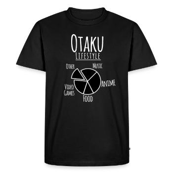 Anime - T-shirt Premium bio Homme - noir - Devant - Nico (187cm)