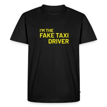 Lustig Nackt - Männer Premium Bio T-Shirt - Schwarz - Vorne - Nico (187cm)