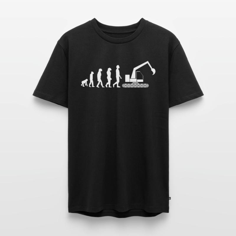 Evolution excavator operator excavator Men's Premium Organic T-Shirt