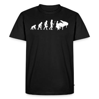 Evolution development piano piano - T-shirt Premium bio Homme - noir - Devant - Nico (187cm)