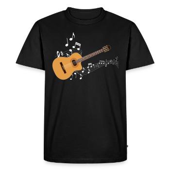 Guitare guitariste musique - T-shirt Premium bio Homme - noir - Devant - Nico (187cm)