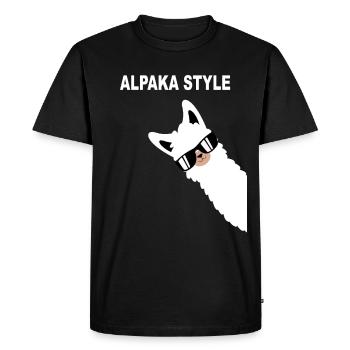 Style alpaga drôle de conception d'alpaga disant - T-shirt Premium bio Homme - noir - Devant - Nico (187cm)