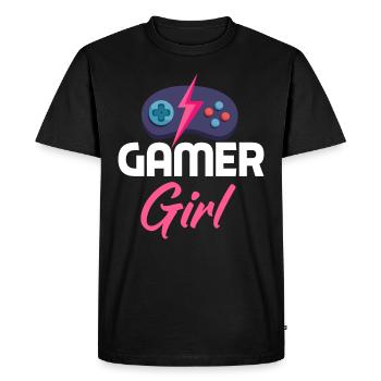 Gamer Girl Gamer Gamer Gamer Gamer - T-shirt Premium bio Homme - noir - Devant - Nico (187cm)