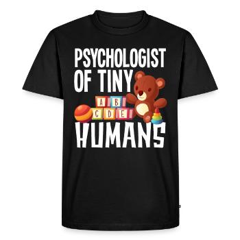 Psychologue pour enfants Psychologie Psychologue pour enfants - T-shirt Premium bio Homme - noir - Devant - Nico (187cm)