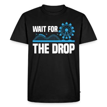Parc à thème amusant pour les amoureux des montagnes russes - T-shirt Premium bio Homme - noir - Devant - Nico (187cm)