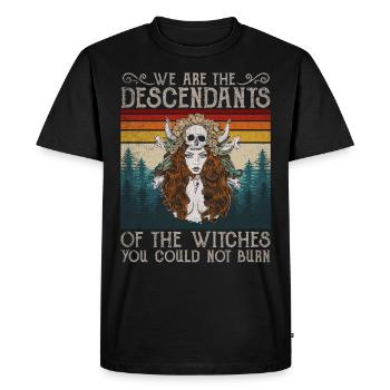 Sorcière Halloween Retro Wicca Mesdames Retro Pagan - T-shirt Premium bio Homme - noir - Devant - Nico (187cm)