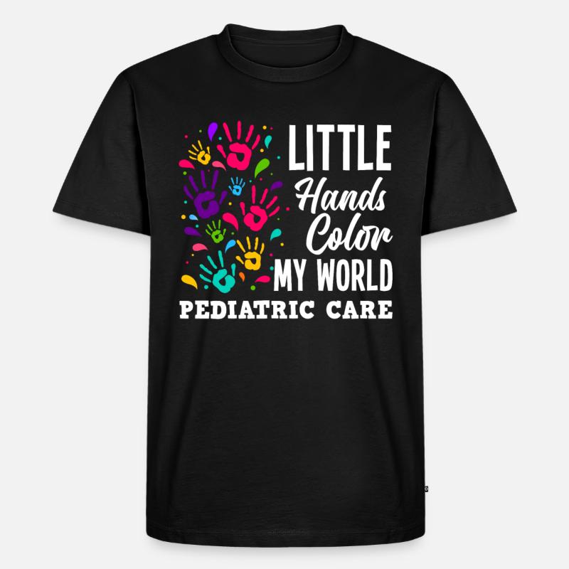 Kinderkrankenschwester Kinderkrankenpflegerin - Männer Premium Bio T-Shirt - Schwarz