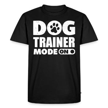 Drôle de chien dresseur de chien école de chien - T-shirt Premium bio Homme - noir - Devant - Nico (187cm)