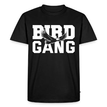Funny bird watching bird watcher birds - Men's Premium Organic T-Shirt - black - Front - Nico (187cm)