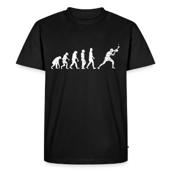 Tennis de table cadeau joueur de tennis de table smashing - T-shirt Premium bio Homme - noir - Devant - Nico (187cm)