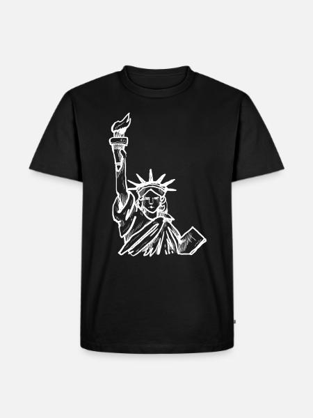 Statue of Liberty USA - Men's Premium Organic T-Shirt - black