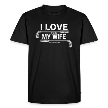 Golf sort pour hommes hommes golfeurs cadeaux - T-shirt Premium bio Homme - noir - Devant - Nico (187cm)