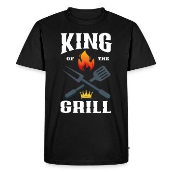 Cadeau de cuisine drôle de chef de barbecue - T-shirt Premium bio Homme - noir - Devant - Nico (187cm)