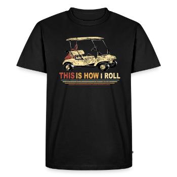 Golf Buggy Golf Cart Golf Voiture De Golf Voiture - T-shirt Premium bio Homme - noir - Devant - Nico (187cm)