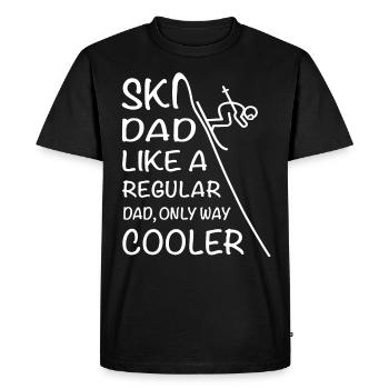 Ski ski ski de descente - T-shirt Premium bio Homme - noir - Devant - Nico (187cm)