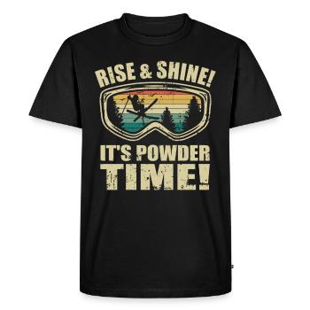 Freestyle Skier Ski Goggles Ski Holiday Ski Saying - Men's Premium Organic T-Shirt - black - Front - Nico (187cm)