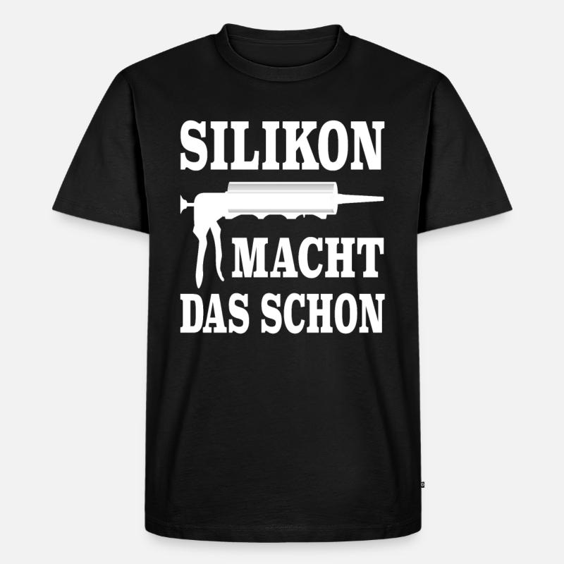 Handwerker Installateur Klempner Schlosser Witze - Männer Premium Bio T-Shirt - Schwarz