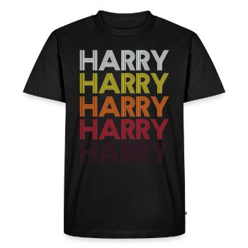Surnom de Harry - T-shirt Premium bio Homme - noir - Devant - Nico (187cm)