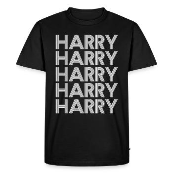 Harry Harry surnom Harry - T-shirt Premium bio Homme - noir - Devant - Nico (187cm)