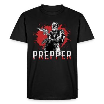 Prepper Survival Apocalypse Survival Idée cadeau - T-shirt Premium bio Homme - noir - Devant - Nico (187cm)