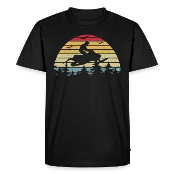 Motoneige Retro Skidoo - T-shirt Premium bio Homme - noir - Devant - Nico (187cm)