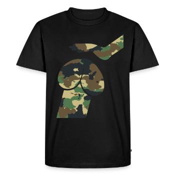 Dirty Mind Dog Dick - Pénis de camouflage - T-shirt Premium bio Homme - noir - Devant - Nico (187cm)