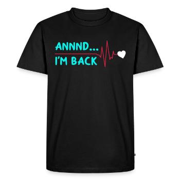 Heart Attack Bypass Surgery Heart Surgery Heart Surgery - Men's Premium Organic T-Shirt - black - Front - Nico (187cm)