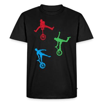 Monocycle - T-shirt Premium bio Homme - noir - Devant - Nico (187cm)