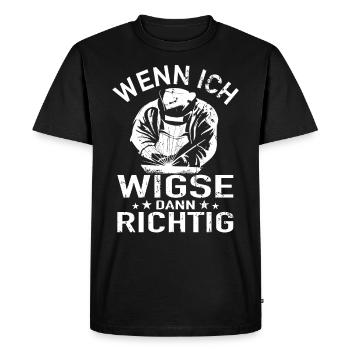 WIG Welder Locksmith Gift - Men's Premium Organic T-Shirt - black - Front - Nico (187cm)