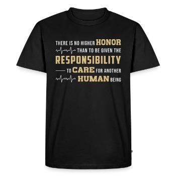 Paramedics Paramedics First aid First responders - Men's Premium Organic T-Shirt - black - Front - Nico (187cm)