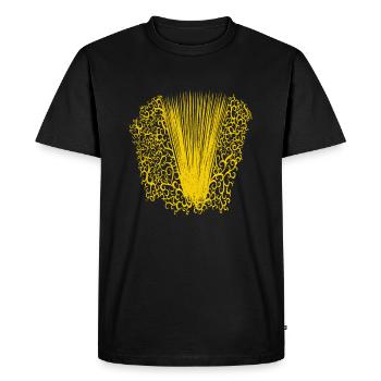 Accordion accordion accordionist hand harmonica - Men's Premium Organic T-Shirt - black - Front - Nico (187cm)