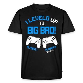Enfin Big Bro - Video Games Gaming Frère - T-shirt Premium bio Homme - noir - Devant - Nico (187cm)