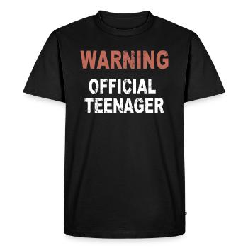 Adolescents d’alerte Official - T-shirt Premium bio Homme - noir - Devant - Nico (187cm)