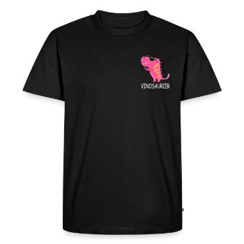 Vin Dino Vino vin vinosaure - T-shirt Premium bio Homme - noir - Devant - Nico (187cm)