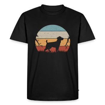 Jack Russel Terrier chien chien propriétaire de chien - T-shirt Premium bio Homme - noir - Devant - Nico (187cm)