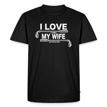 Golf Proverbes Hommes Hommes Golfspieler Cadeau - T-shirt Premium bio Homme - noir - Devant - Nico (187cm)