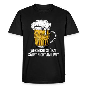Vatertag - Männer Premium Bio T-Shirt - Schwarz - Vorne - Nico (187cm)