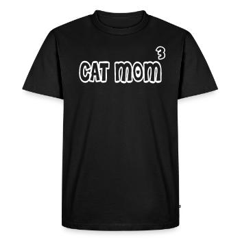 Cat Maman 3 - Chats Maman Cadeau - T-shirt Premium bio Homme - noir - Devant - Nico (187cm)