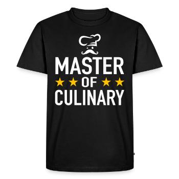 Maître de chef cuisinier chef chef bonnet - T-shirt Premium bio Homme - noir - Devant - Nico (187cm)