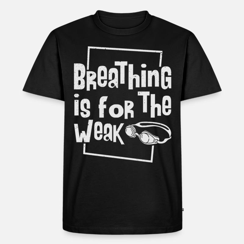 Schwimmer Schwimmen - Männer Premium Bio T-Shirt - Schwarz
