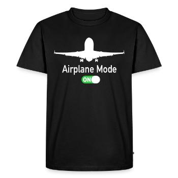 Airplane Mode On Pilot Pilot Pilot Pilotes - T-shirt Premium bio Homme - noir - Devant - Nico (187cm)