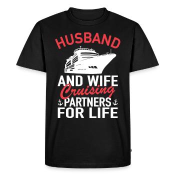 Navire de croisière Navire de croisière - Croisière - T-shirt Premium bio Homme - noir - Devant - Nico (187cm)