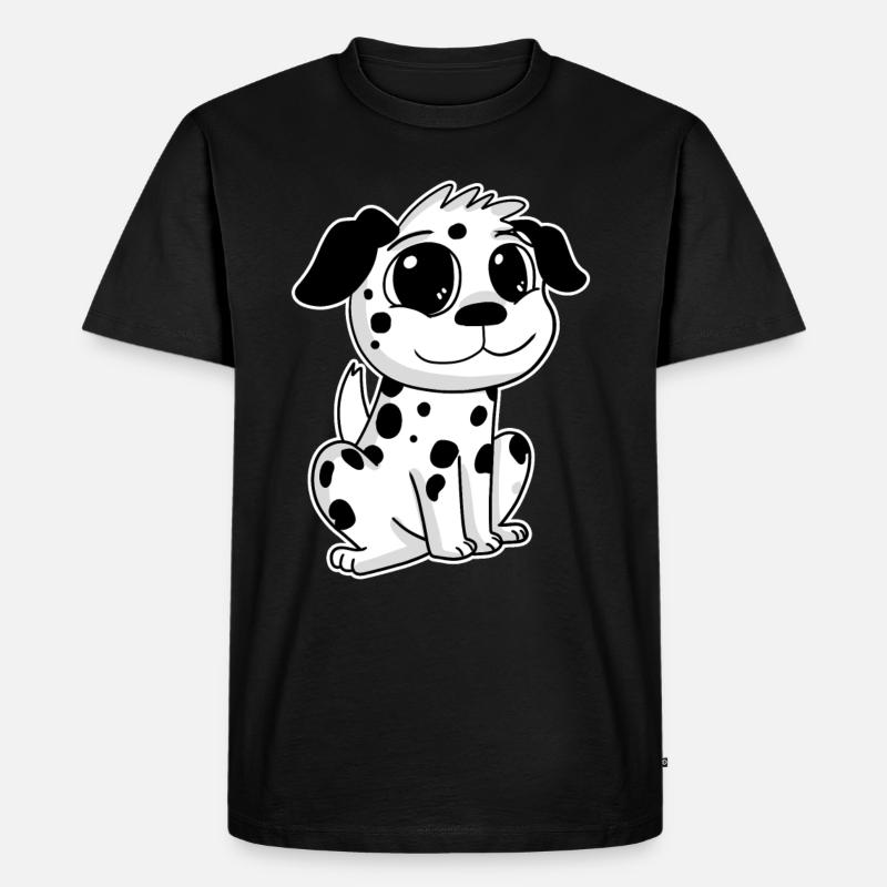 Dalmatiner - Männer Premium Bio T-Shirt - Schwarz
